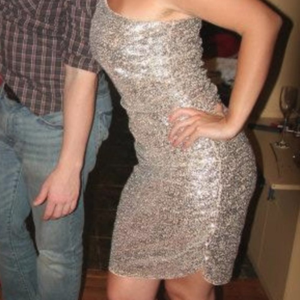 Michael Kors one shoulder sequin dress - Picture 3 of 3